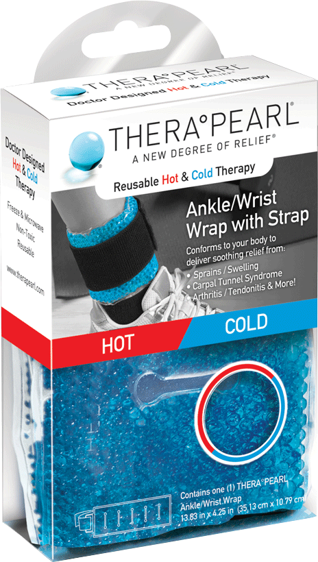 EA/1 - Therapearl Hot and Cold Ankle/Wrist Wrap 11" x 4" Fast Relief - Best Buy Medical Supplies