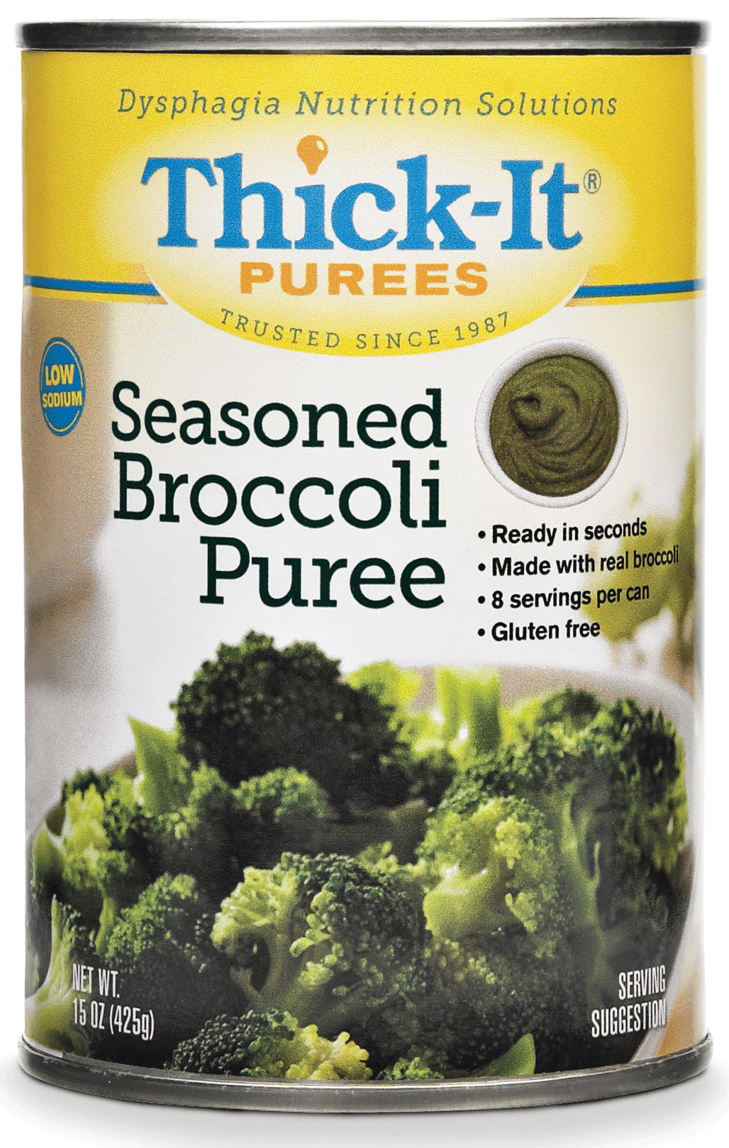 EA/1 - Thick-It Seasoned Broccoli Puree, 15 Ounce Can - Best Buy Medical Supplies