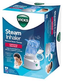 EA/1 - Vicks&reg; Electric Steam Inhaler 9-2/5" x 17-2/5" - Best Buy Medical Supplies
