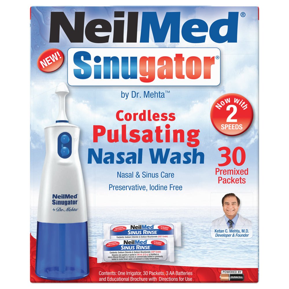 EA/30 - NeilMed Sinugator&reg; Pulsating Nasal Wash Kit - Best Buy Medical Supplies