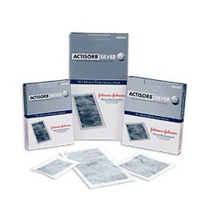 PK/10 - Systagenix Actisorb&reg; Silver Antimicrobial Dressing, Sterile, Adhesive 4-1/8" x 7-1/2" - Best Buy Medical Supplies