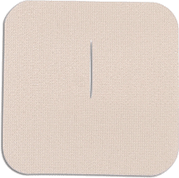 PK/100 - Uni-Patch&trade; Single Use Tape Patch, Cloth, Low Tac, Slit Opening 3" x 3" - Best Buy Medical Supplies