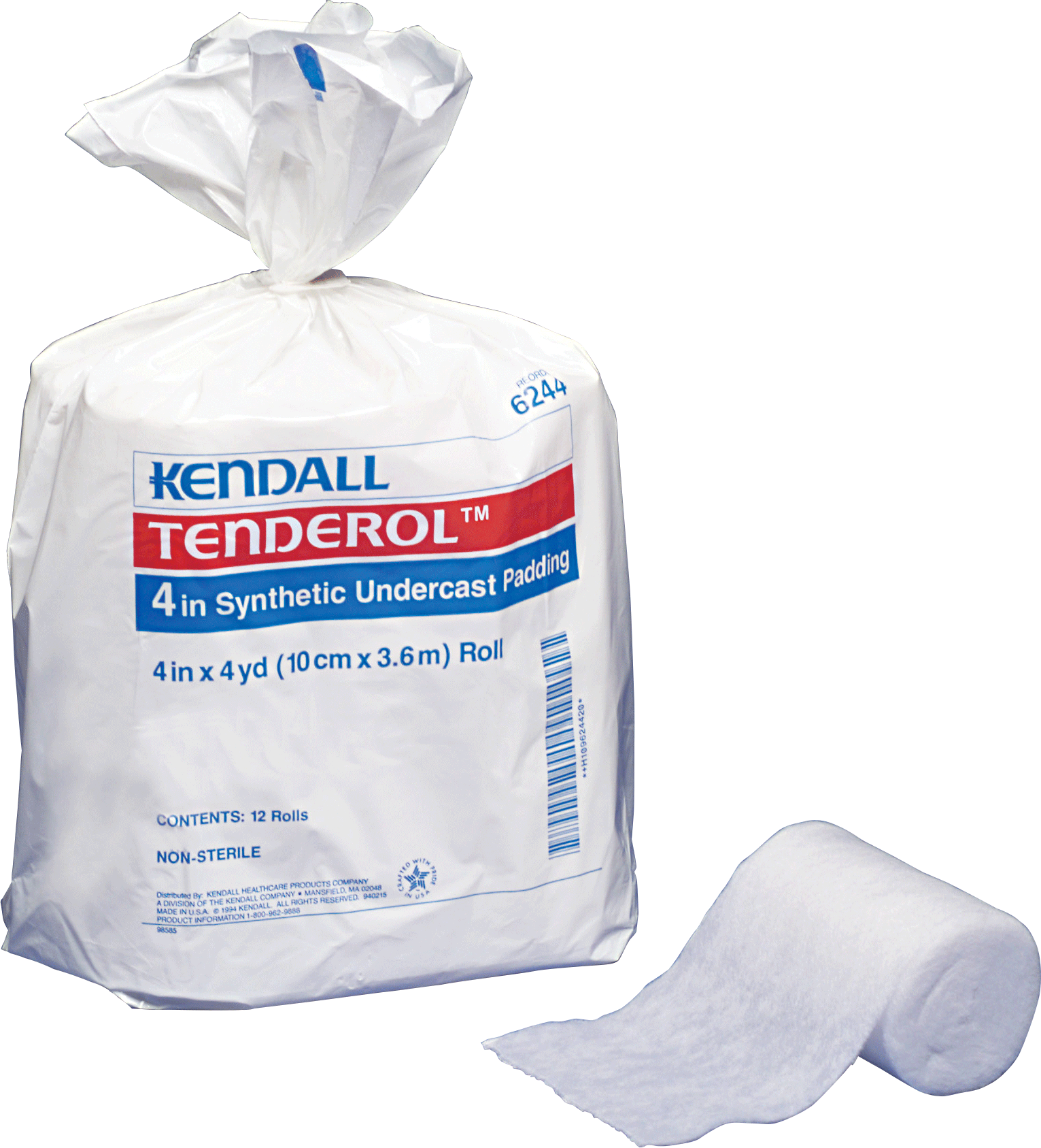 PK/12 - Kendall Tenderol&trade; Synthetic Undercast Padding, Non-Sterile, 4" x 4 yds - Best Buy Medical Supplies