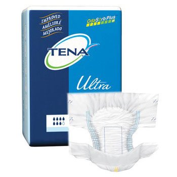 PK/12 - TENA&reg; Ultra Brief, Large 48" to 59" Waist Size - Best Buy Medical Supplies