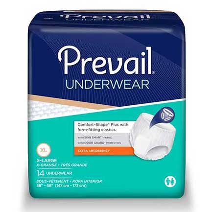 PK/14 - Prevail&reg; Protective Underwear, XL (58"- 68") - Best Buy Medical Supplies