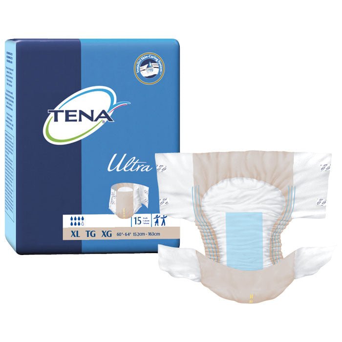 PK/15 - TENA&reg; Ultra Brief, XL 60" to 64" Waist Size - Best Buy Medical Supplies