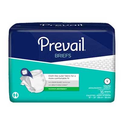 PK/16 - Prevail&reg; PM&trade; Youth Brief, Medium (15" to 22") - Best Buy Medical Supplies