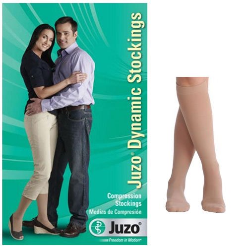 PK/2 - Juzo Dynamic Compression Stocking, Knee-High, Full Foot, 30 to 40 mmHg, Size 4, Beige - Best Buy Medical Supplies
