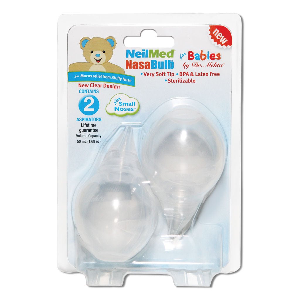 PK/2 - NeilMed&reg; NasaBulb&trade; Nasal Aspirator, Silicone Bulbs, Clear - Best Buy Medical Supplies