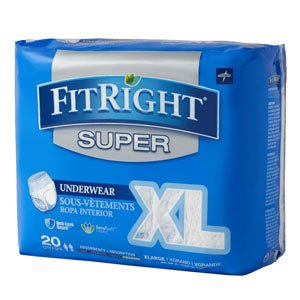 PK/20 - FitRight&reg; Super Protective Underwear, XL (56" to 68") - Best Buy Medical Supplies