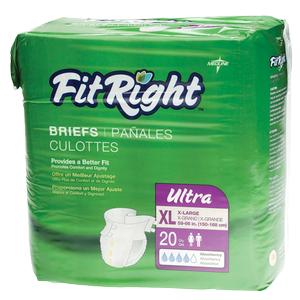 PK/20 - FitRight&reg; Ultra Brief 2XL (60" to 69") - Best Buy Medical Supplies