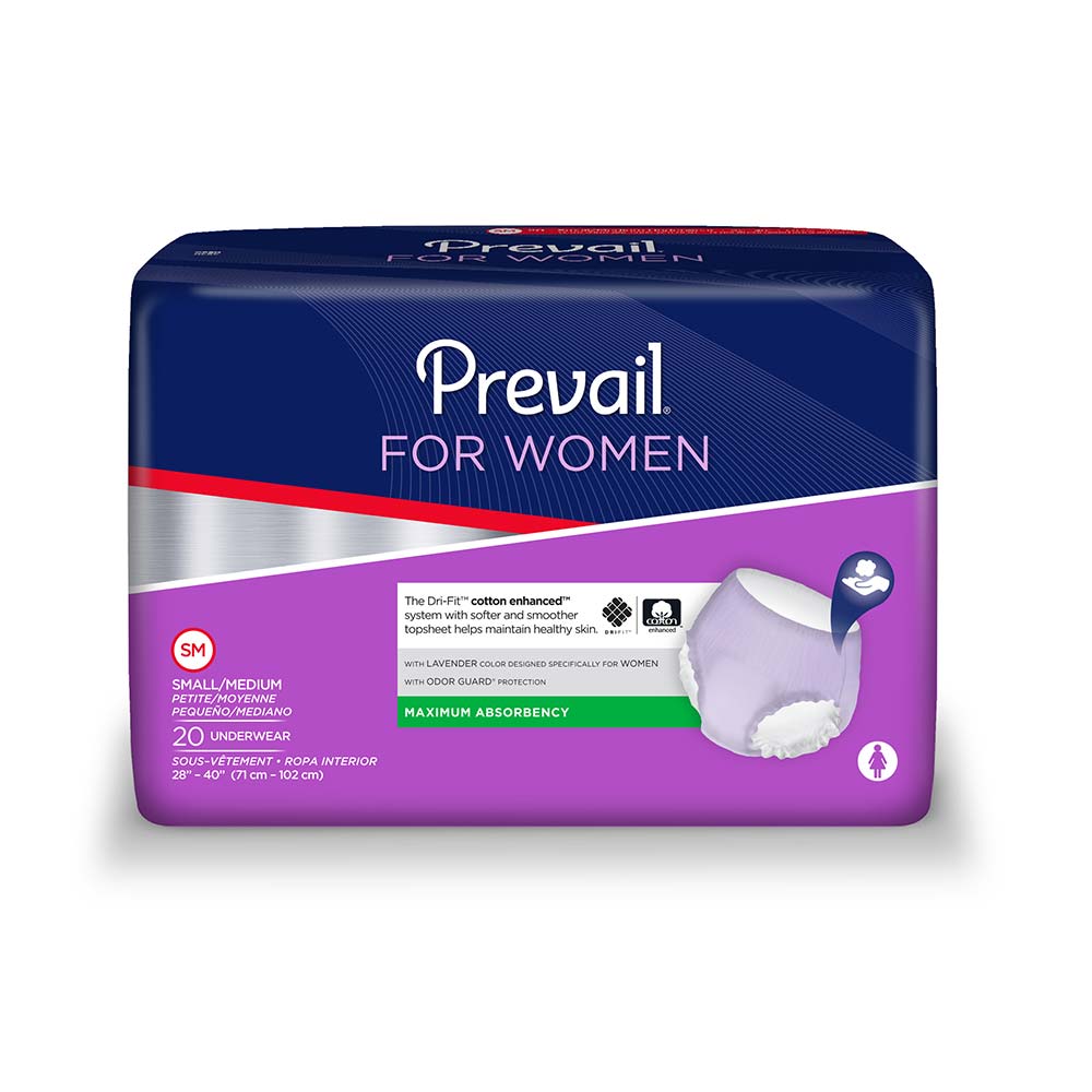 PK/20 - Prevail® Underwear for Women, Small/Medium (28" to 40") - Replaces FQPVR512 - Best Buy Medical Supplies