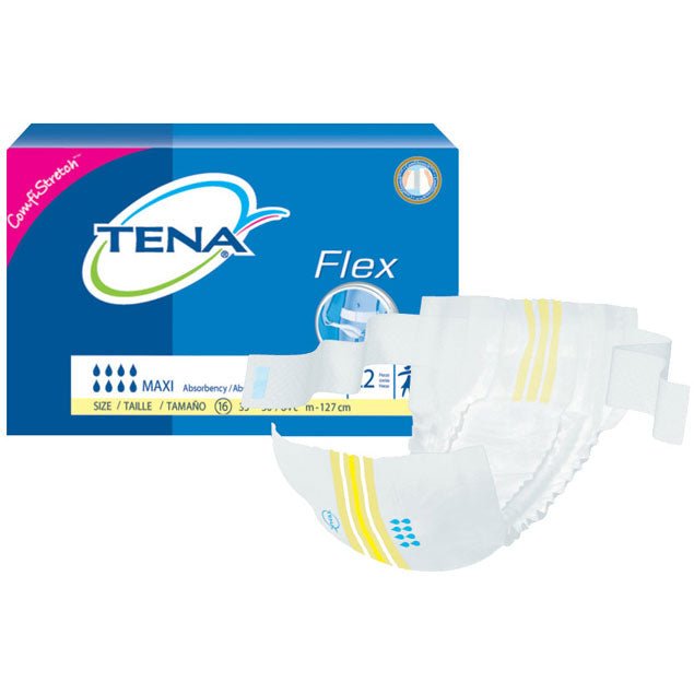 PK/22 - TENA&reg; Flex&trade; Maxi Brief, Size 16, 33" to 50" Waist Size - Best Buy Medical Supplies