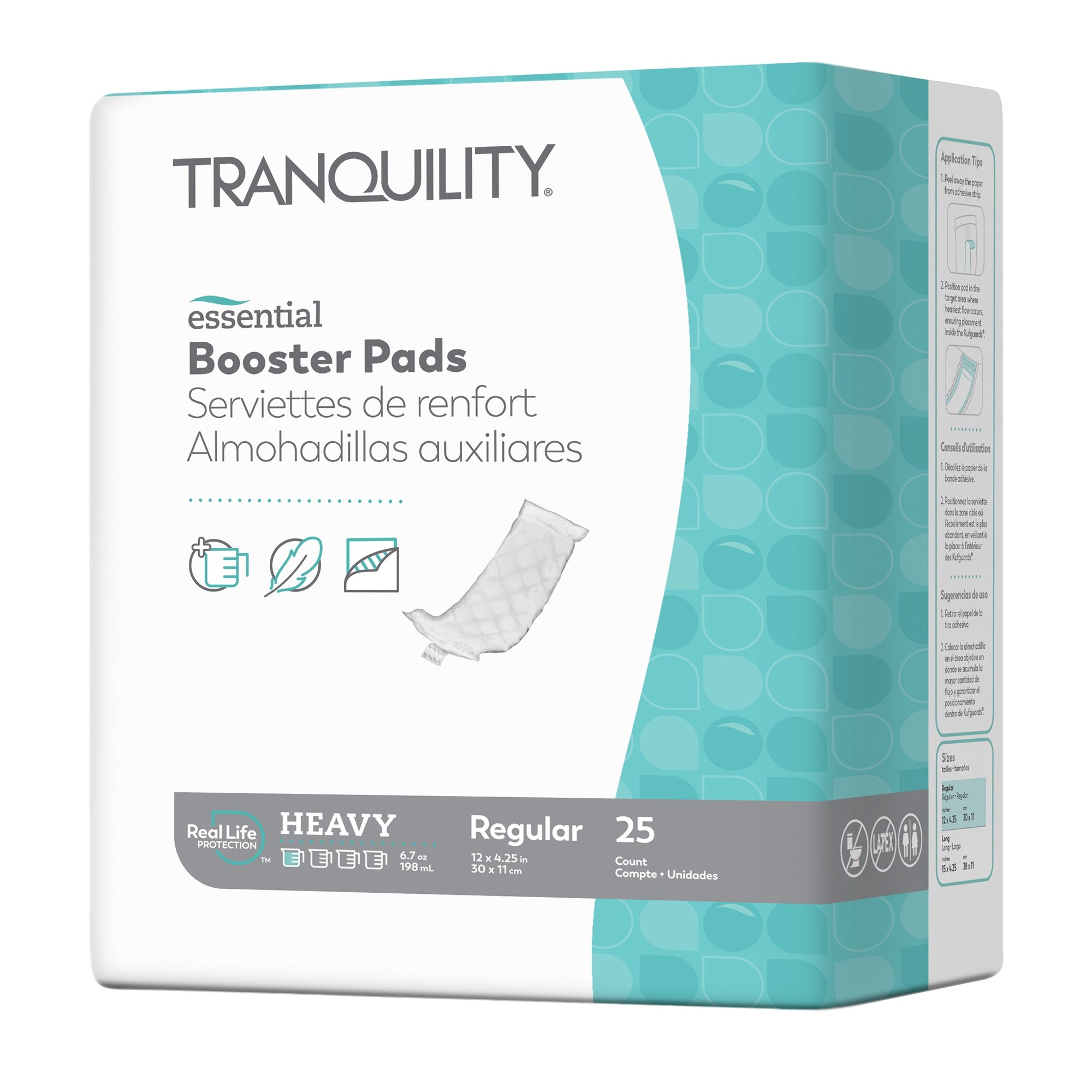 PK/25 - Tranquility&reg; Select&reg; Booster Pad 12" x 4-1/4", 6-2/3 oz Fluid Capacity, Latex-Free - Best Buy Medical Supplies