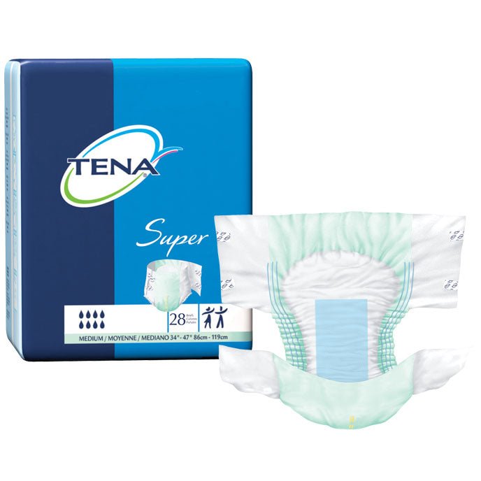 PK/28 - TENA&reg; Super Brief, Medium 34" to 47" Waist Size - Best Buy Medical Supplies