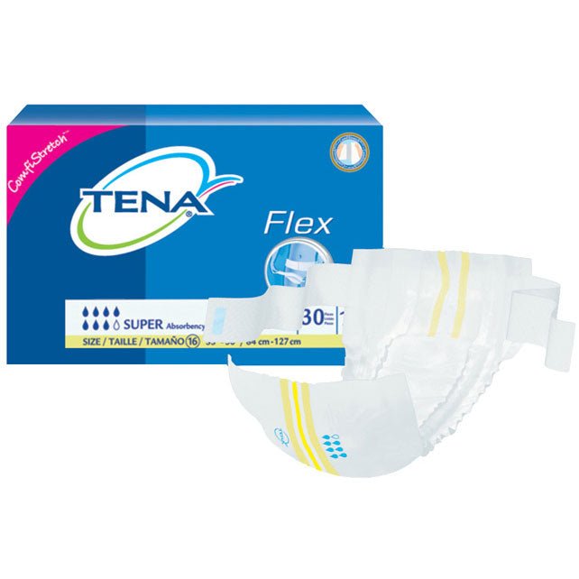 PK/30 - TENA&reg; Flex&trade; Super Brief, Size 16, 33" to 50" Waist Size - Best Buy Medical Supplies