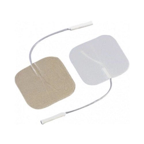 PK/4 - DJO Dura-Stick&reg; Self-Adhesive Electrode, White Cloth Backing, with Carbon Film, 2' x 2" White - Best Buy Medical Supplies