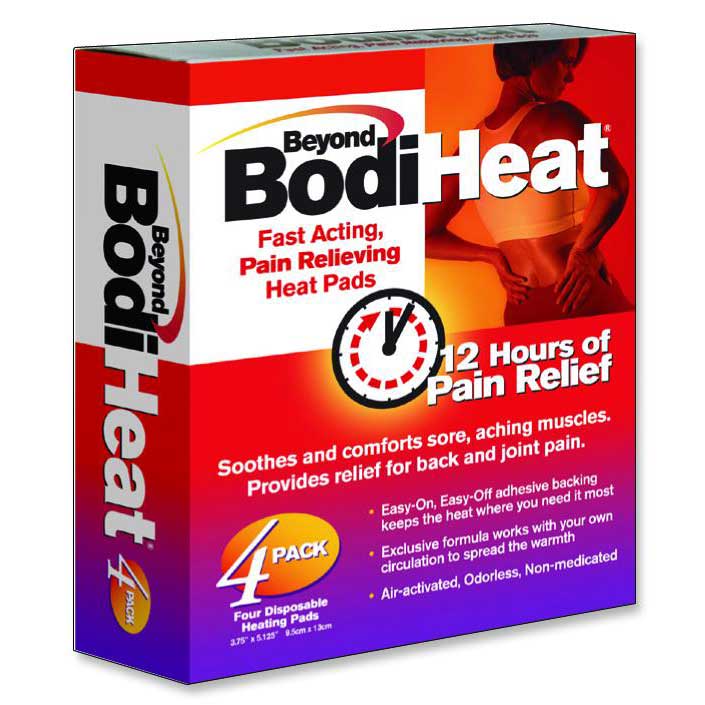 PK/4 - Okamoto USA Beyond BodiHeat&reg; Pain Relieving Back Heat Pad, 3-3/4" x 5-6/5" Disposable - Best Buy Medical Supplies