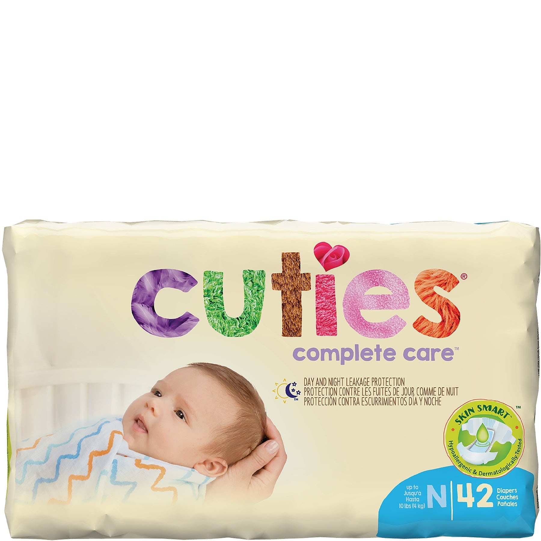 PK/42 - Cuties® Baby Diaper Size Newborn, Up to 10 lb - Replaces: FQCCC00 - Best Buy Medical Supplies