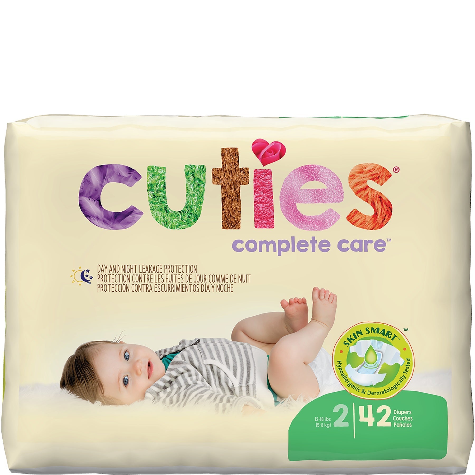 PK/42 - Cuties&reg; Baby Diaper Size 2, 12 to 18 lb - Best Buy Medical Supplies