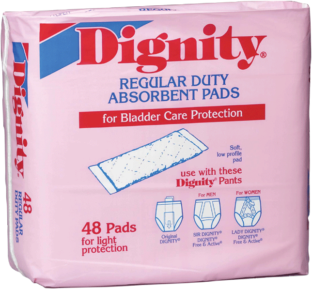 PK/48 - Dignity&reg; Regular Duty Pad 4" x 12" - Best Buy Medical Supplies