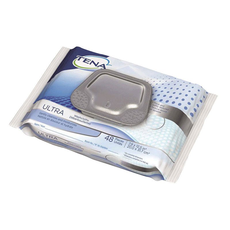 PK/48 - TENA&reg; Ultra Washcloths 8" x 12-1/2" - Best Buy Medical Supplies