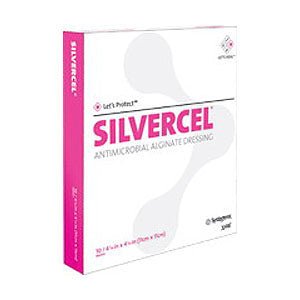 PK/5 - KCI Silvercel&trade; Non-Adherent Antimicrobial Alginate Dressing, 4" x 8" - Best Buy Medical Supplies
