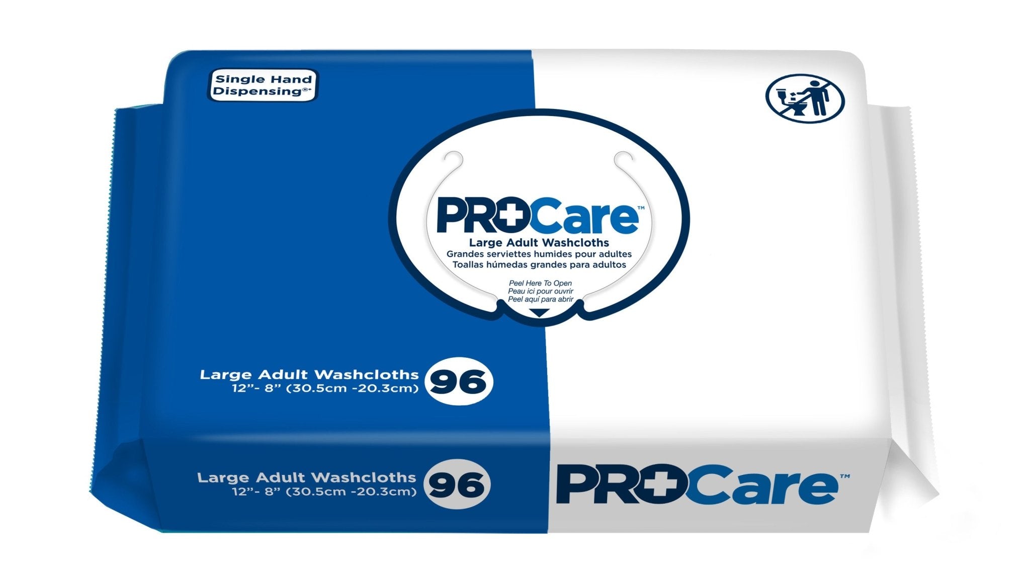 PK/96 - First Quality Procare Adult Washcloth Soft Pack 12" x 8" Strong Fabric - Best Buy Medical Supplies